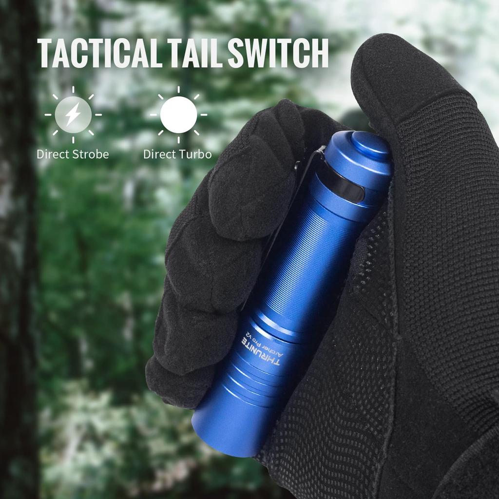 ThruNite ARCHER PRO V2 EDC Flashlight Mini Tail Switch LED