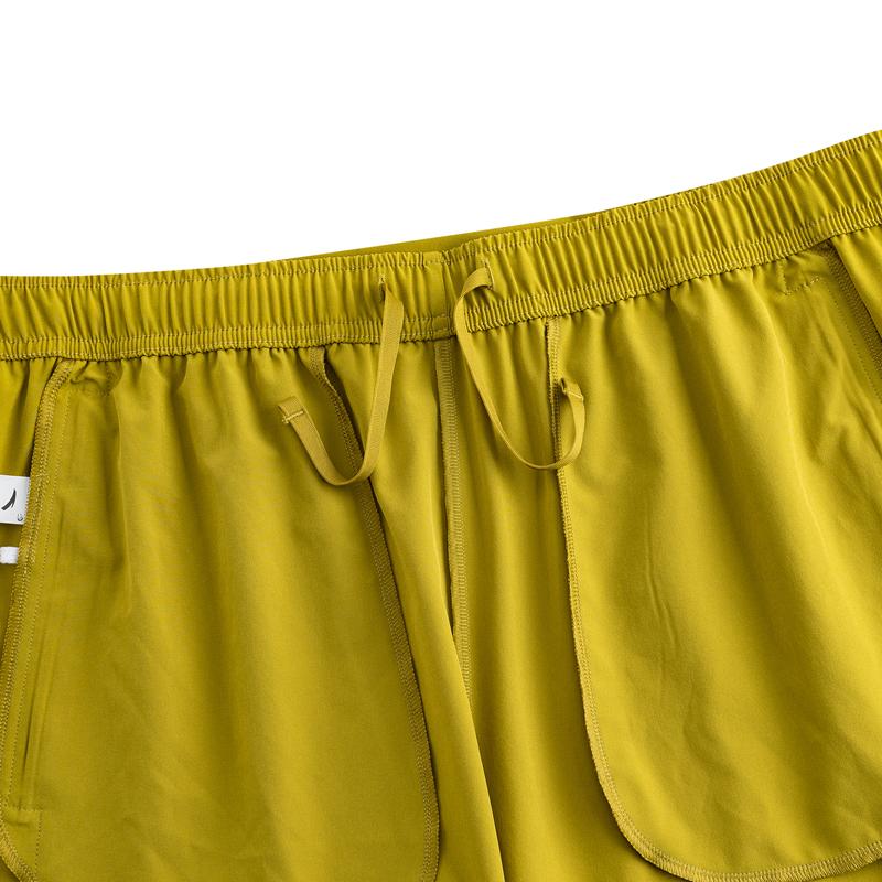 Anta Mens Woven Sports Shorts Summer 2026 Casual Men shorts Green Yellow 952625506-3