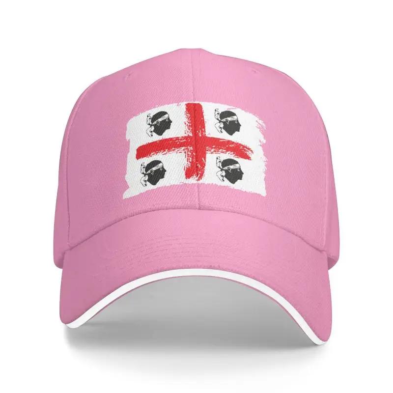 Punk Italy Sardynia Herb Czapka z daszkiem dla kobiet Unisex Regulowana flaga Sardynii Czterech Moors Dad Hat Outdoor