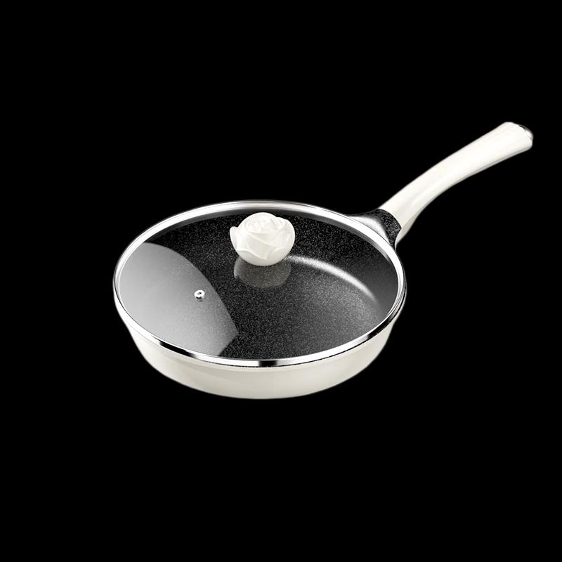 UKITCHEN 32cm Titanium Wok with Lid 32cm