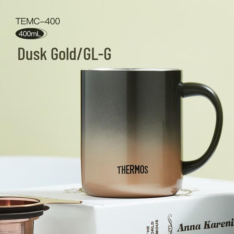 THERMOS TEMC Ceramic Mug with Titanium Tea Infuser