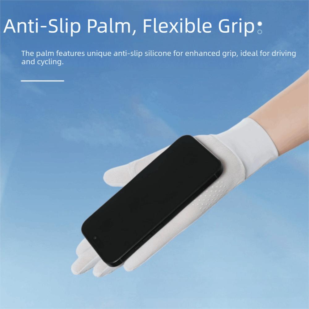 Ice Feeling Cycling Gloves Thin Fullfinger Touchscreen Gloves Summer Driving Gloves