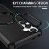 Für Samsung Galaxy S24+ Magnetische Hülle PC+TPU Kratzfeste Rückseite