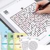 1/4 Stück Labyrinth-Herausforderungsbuch 64 Seiten Kinder Konzentration Aufmerksamkeits Training Intellektuelle Entwicklung Pädagogische Geschenke Spielzeug