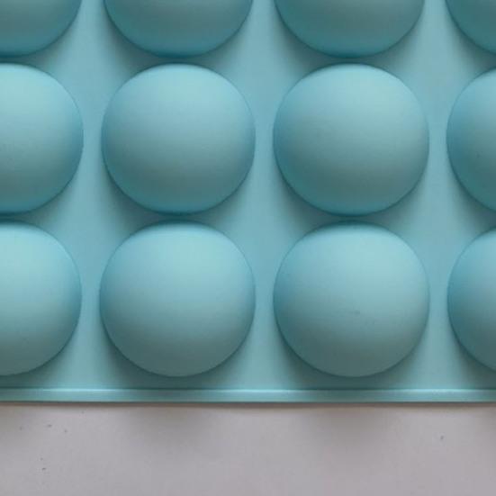 Silicone Chocolate Mold 15 Cavity Round Shape Baking Mold Non-Stick Freezer Mold Oven