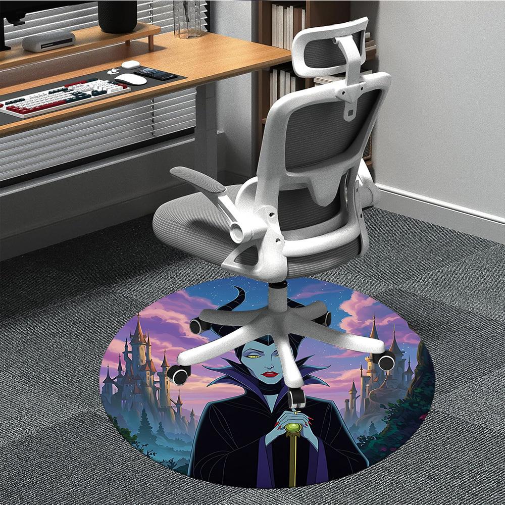 

1pc Maleficent Castle Night Chair Carpet for Office, Non-slip, Soft and Durable Office Rug, Perfect for Office yy251226032 80cm by 80cm