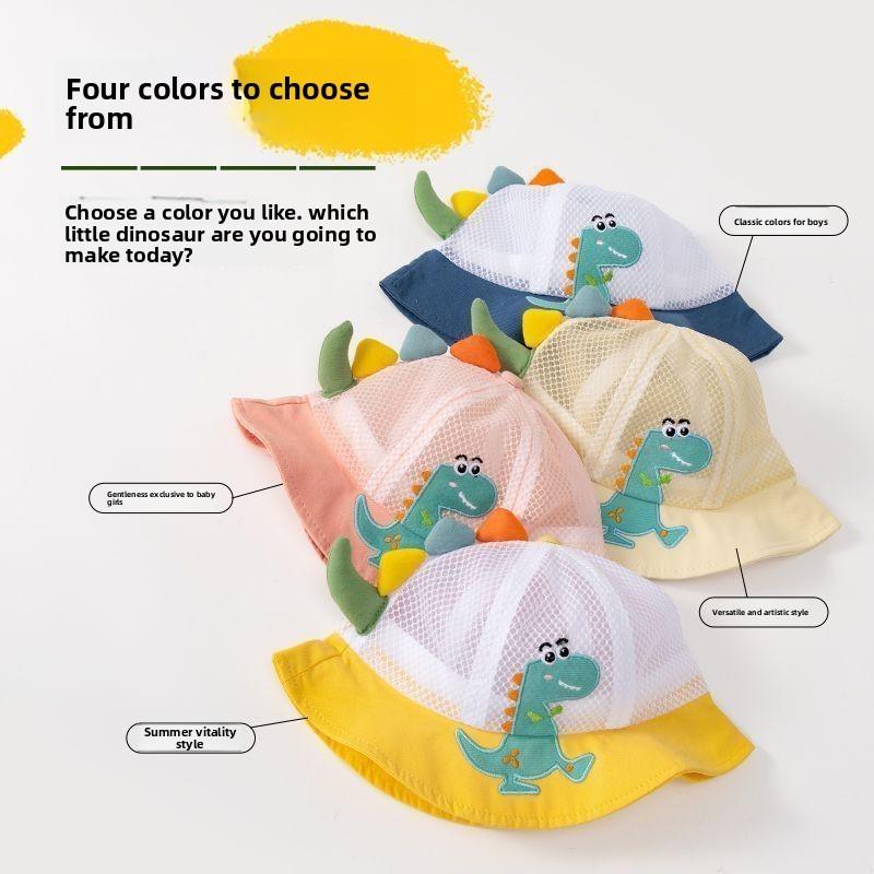 Summer Kids Fisherman Hat With Breathable Mesh For Boys And Girls Sun Protection