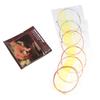 6 Pcs Folk Guitar Stainless Steel Wire Strings Classical Strings Replacement 6-String Guitar Strings Perfect Intonation