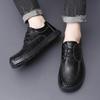 New Men's Genuine Leather Casual Shoes Handmade Soles Oxford Shoes Men's Outdoor Hiking Comfort Flat Platform Size 47