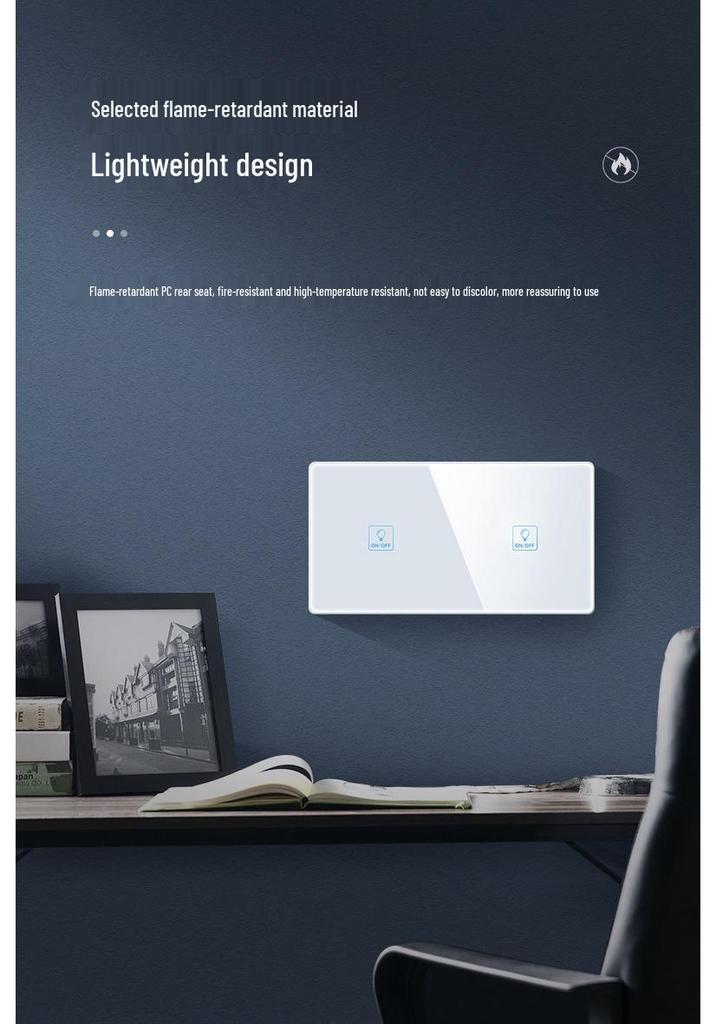 Zhengshang C8 Graffiti EU Smart WiFi Touch Switch with Voice Control for Alexa & Google.