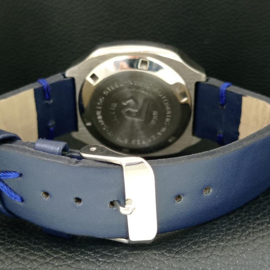 RARE VINTAGE RICOH R31 AUTOMATIC JAPAN MENS BLUE COLOR DIAL WATCH A707932-1