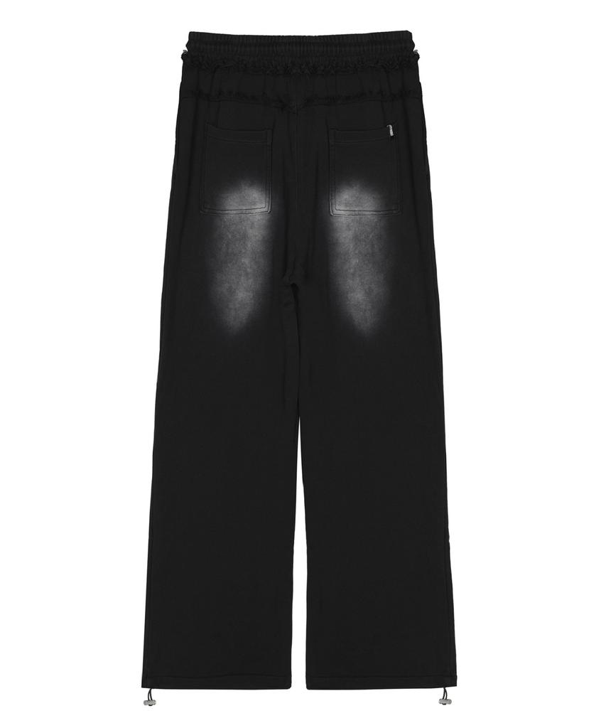 Nigaennikol Destroyed Cotton Lounge Pants_Black