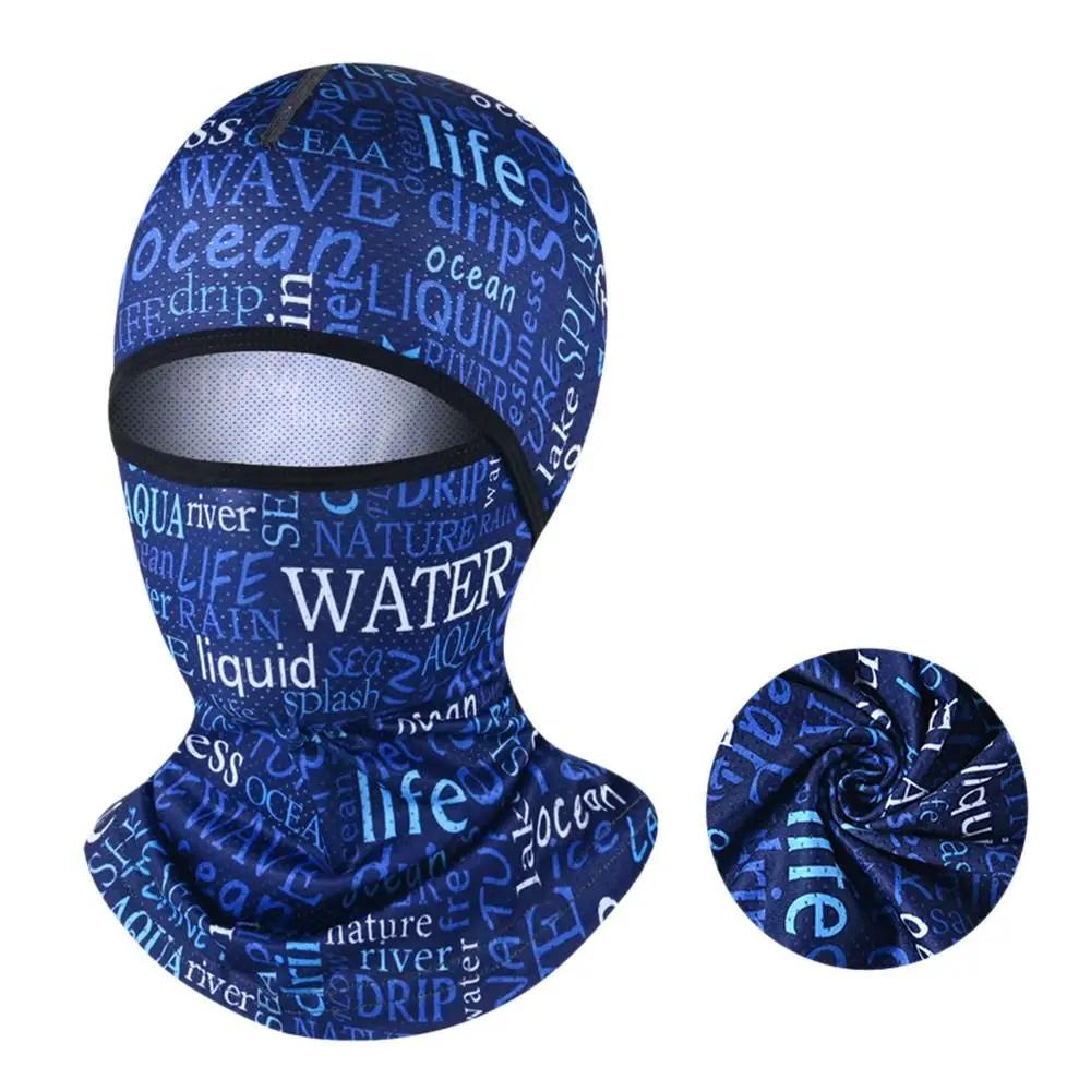 Ice Silk Breathable Full Face Cycling Cap: men's summer, balaclava, UV protection, bike/motorcycle headwear