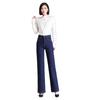 High-Waisted Slimming Plus Size Jeans - Women's Autumn/Winter Velvet Thickening Straight Leg Pants