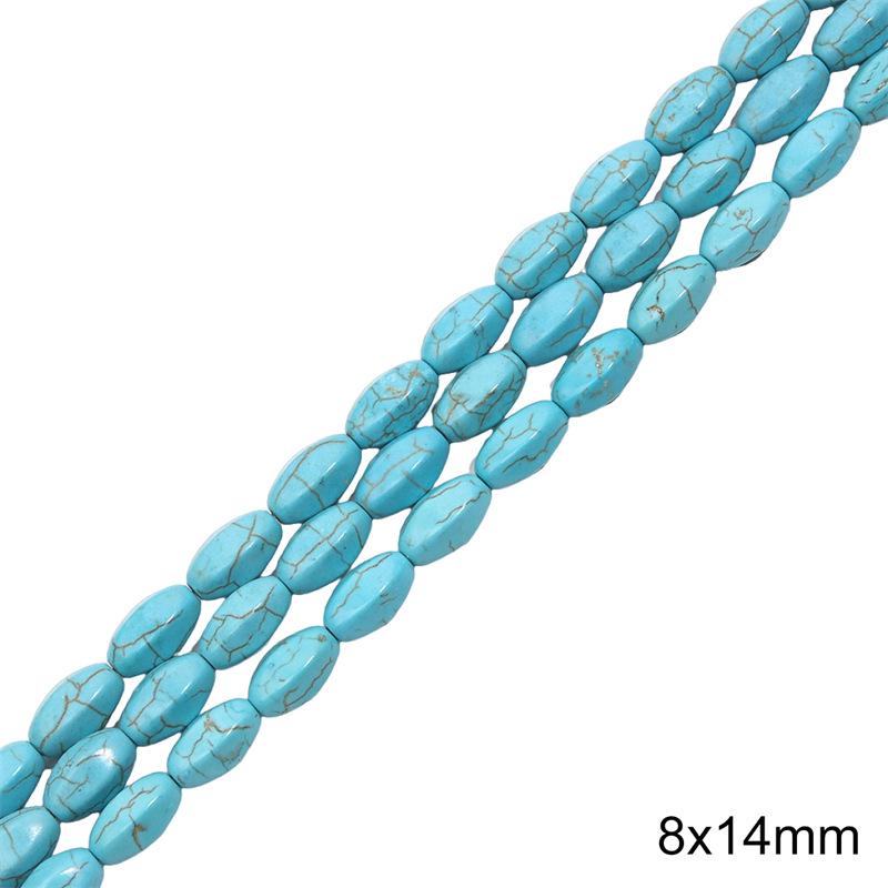 Synthetic Blue Turquoise Round Loose Beads for DIY Jewelry Accessories - Bracelets, Necklaces, Pendants