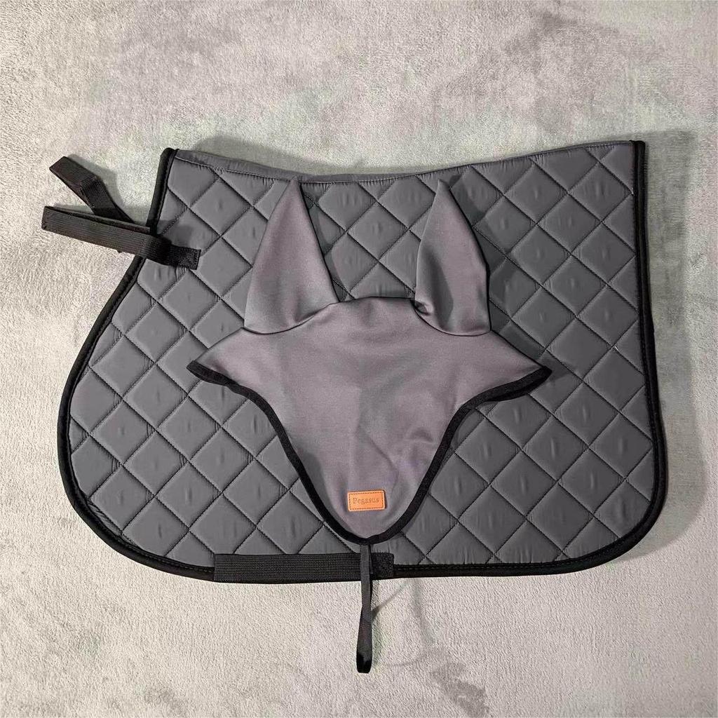 Sattelpad und Ohrenhaube Set - Reitsport Zubehör
