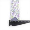 New Cotton Floral Tie For Men Women Soft Gentle Elegant Flower Necktie White Blue Yellow Narrow Skinny Wedding Party Accessories