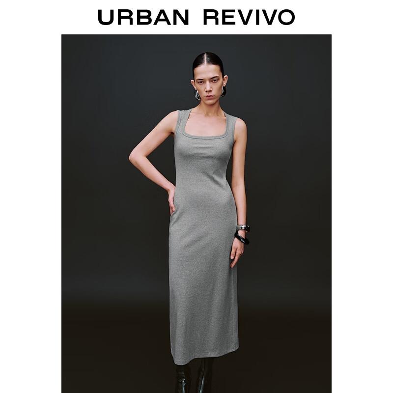 

UR Women s Pleated Back Slit Sleeveless Dress M