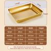 Stainless Steel Cake Tray Gold Silver Storage Tray Versatile Multi-sizes Tray  For Refrigerators