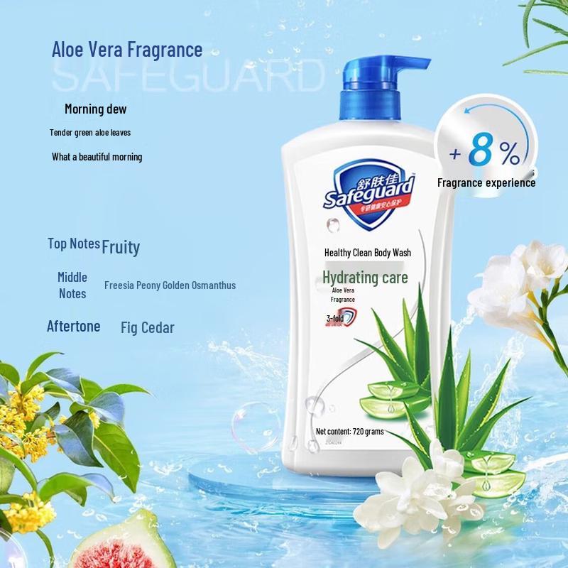 Safeguard Healthy Cleansing Aloe Vera Shower Gel