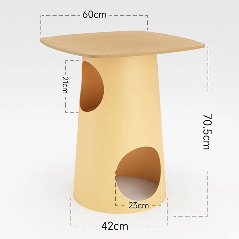 

Современная большая кошачья лазалка многофункциональный круглый квадратный стол кошачье логово дерево высокая когтеточка кошачьи игрушки укрытие дом Square Tabletop жёлтый