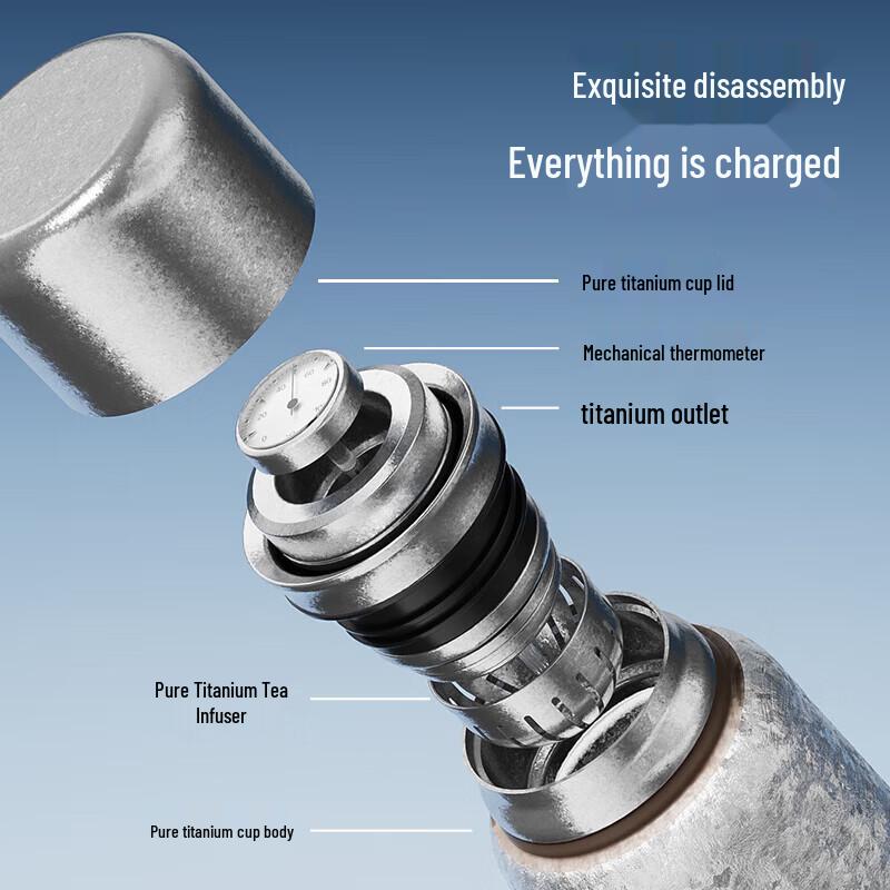 Germ Pure Titanium Temperature Display Thermal Bottle