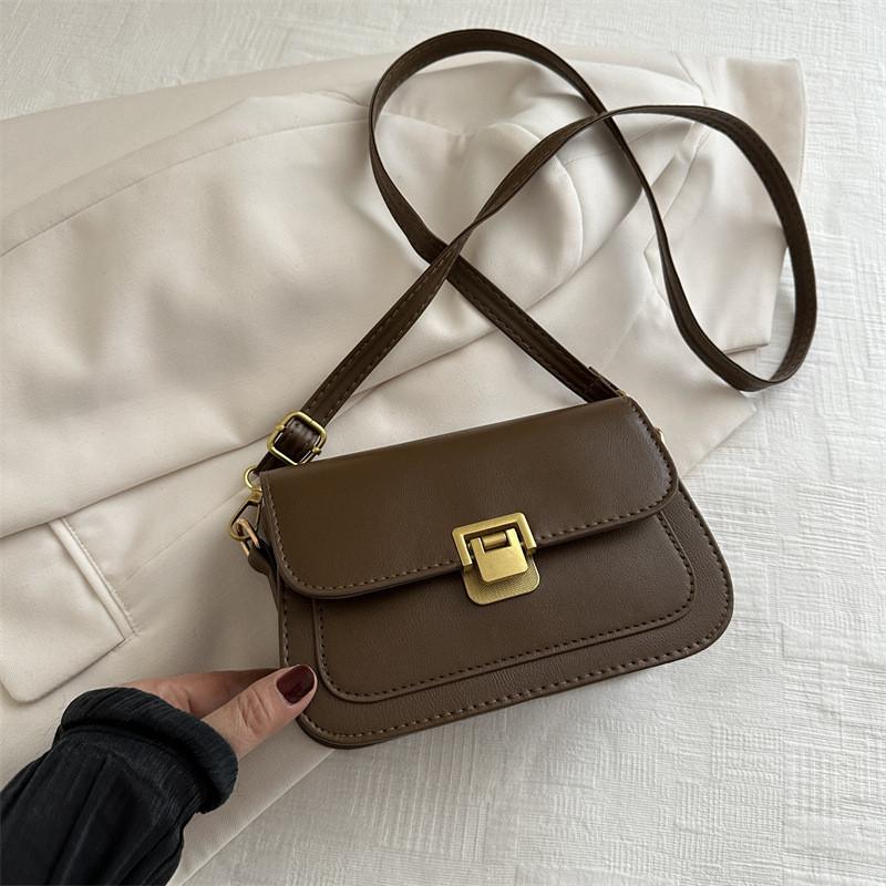 Fashionable Women s Pu Leather Shoulder Bag 2024 Trendy Street Style Bag коричневый