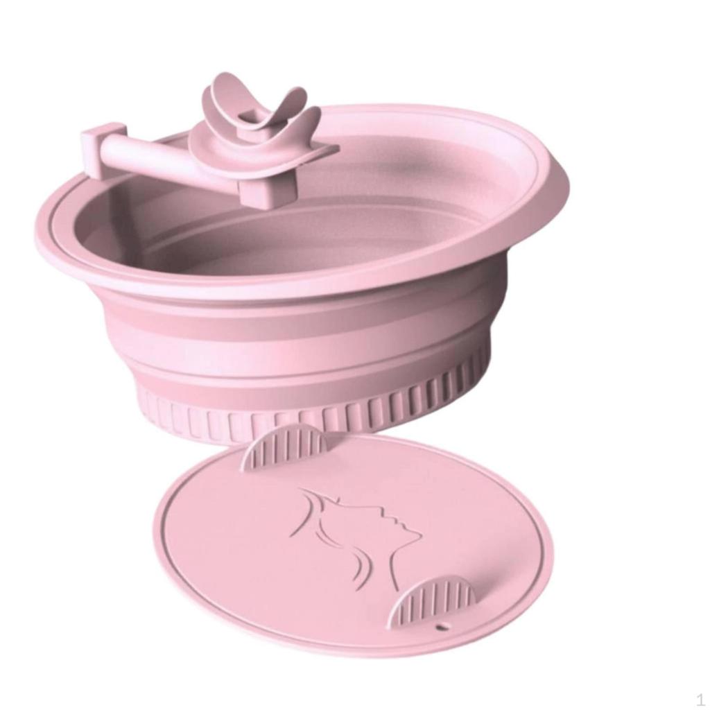 Facial Ice Bath Basin Portable Face Easy to Clean Silicone Bowl for Domestic