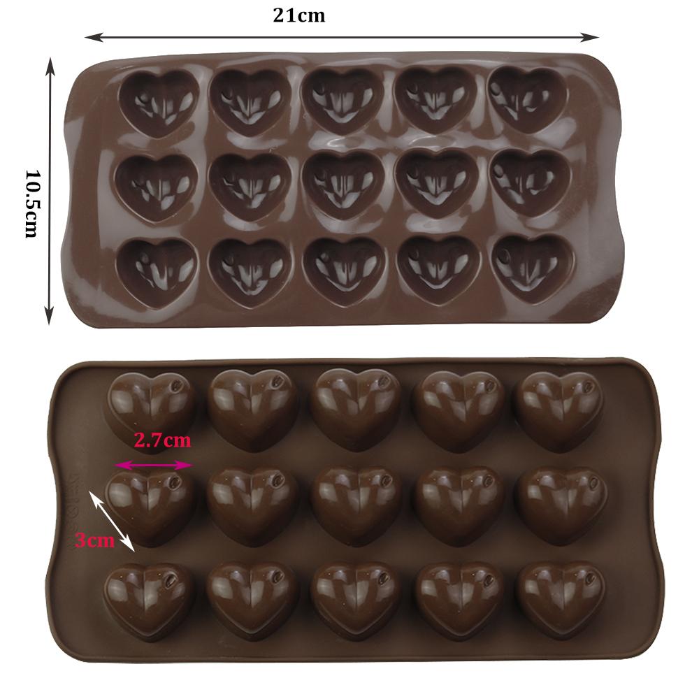 1Pcs Silicone Chocolate Mold Love Shell Star Lollipop Leaves Small Dinosaur Elliptical Robot Silicone Cake Mold Baking Equipment