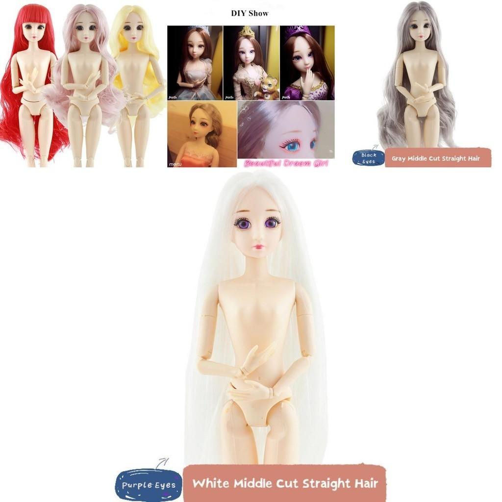 Muñeca de Moda Bjd 20 Articulaciones Maquillaje Diy Princesa Niña Juguete Regalo Para Niñas Ojos 3D