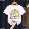 Big Sister Loading 2025 Letter Printed Tshirt Girls Funny Kids Clothes Harajuku Kawaii Children'S Clothing T-Shirt Tops