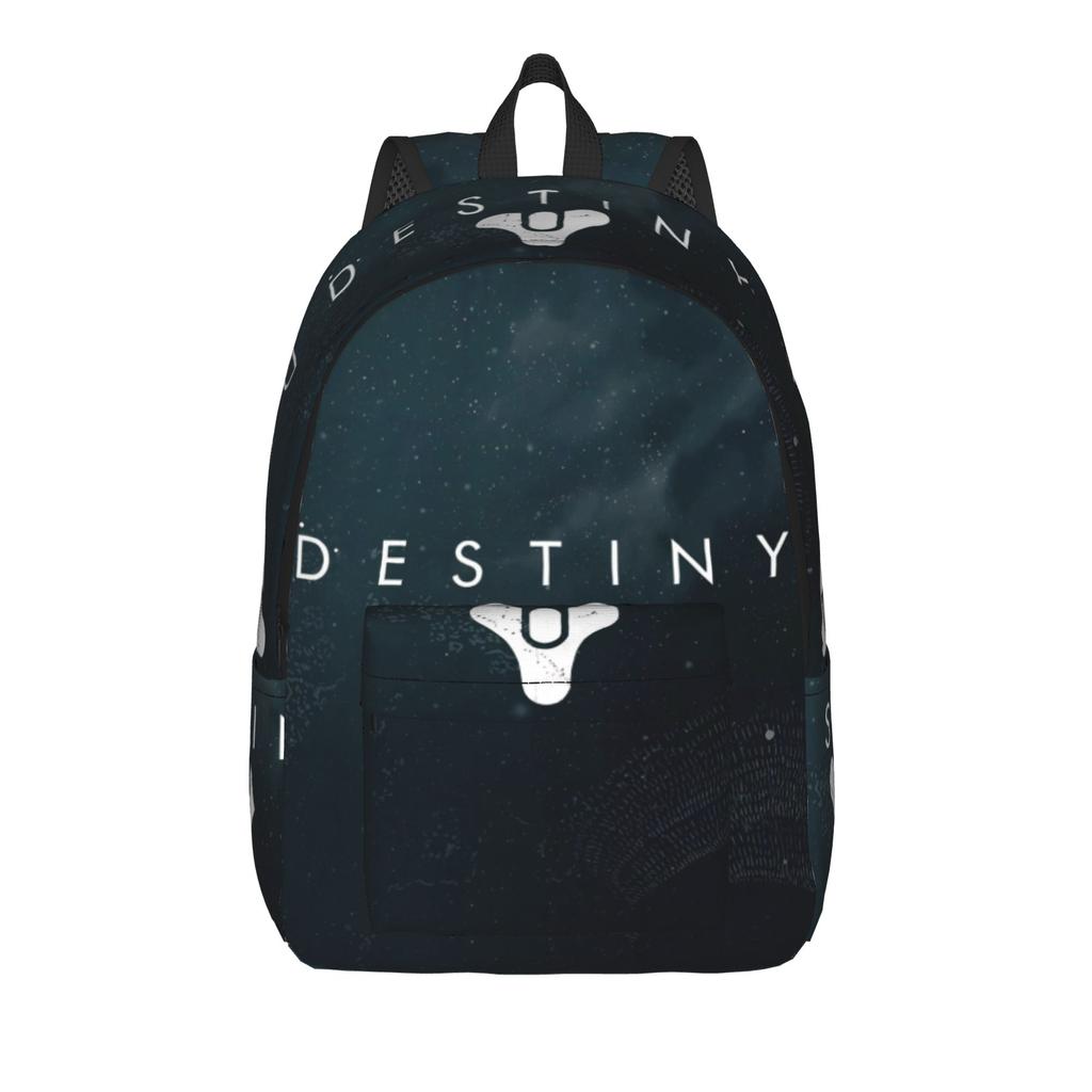 Destiny 2 Games Casual Backpack Durable Student Work Daypack for Men Women Laptop Computer Canvas Bags