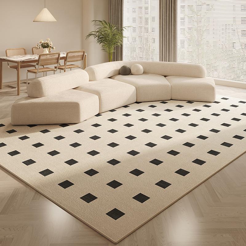 French Cream Carpet Living Room Silence Bedroom Atmosphere Sofa Tea Table Blanket Light Luxury Premium Cloakroom Floor Mat