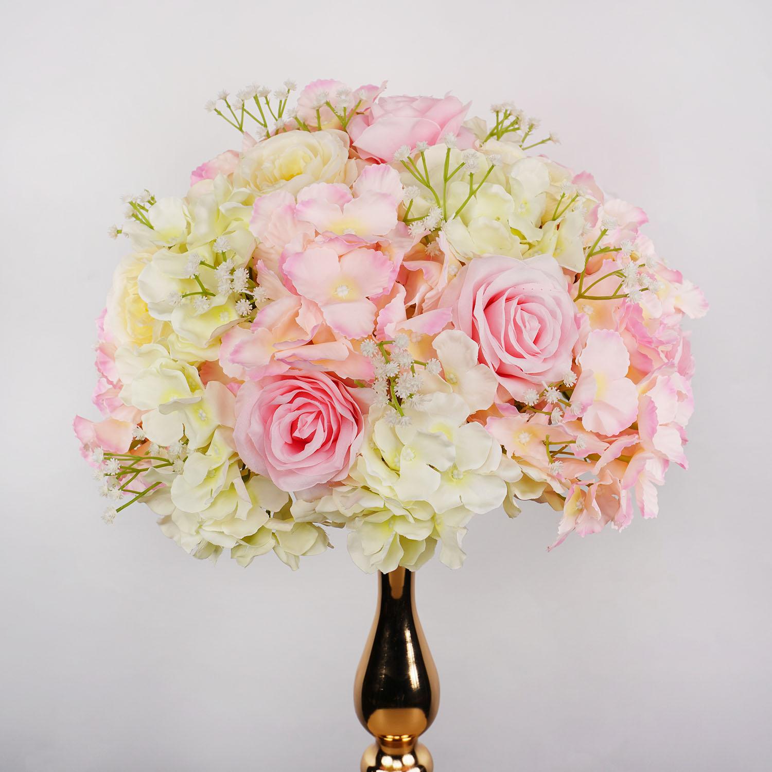 

Artificial Flower Ball Wedding Table Composition Floral Mariage Fake Flower Rose Valentine s Day Stage Party Banquet Decoration 30CM