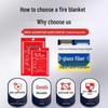 Certified Household Fire Emergency Fiberglass Fire Blanket - Free Shipping