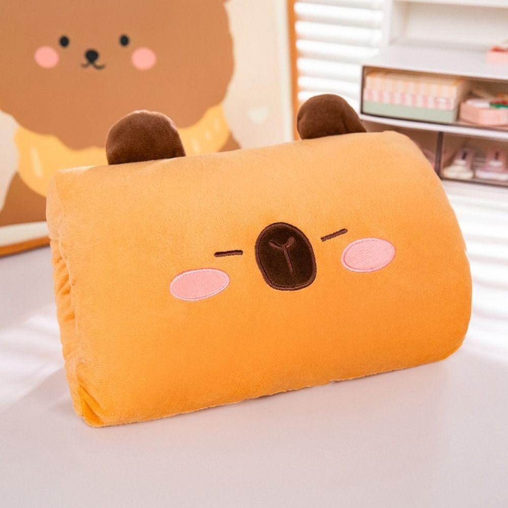 Animal Shaped Plush Throw Pillow Cartoon Office Nap Pillow Gifts Hand Warmer Pillow School