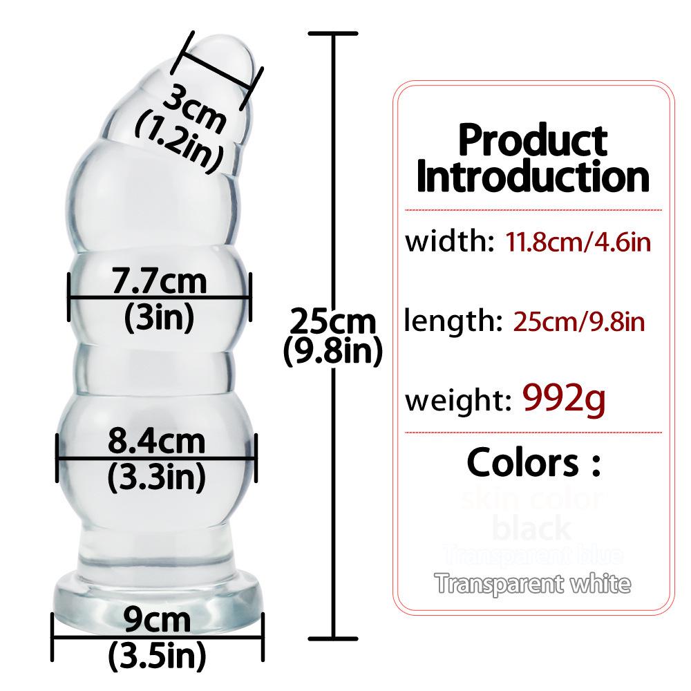 Extra-Large Anal Dilator: 9-Model Collection for Gay Fisting, Thickened PVC