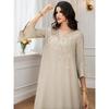 New Arrival Middle East V Neck Diamond Bell Sleeve Dress Robe V-neck Diamond Studded Dress
