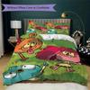 Anime Characters Pattern Bedding,Quilt Set Quilt Cover Pillowcase Home Birthday Gift (1*duvet cover+2*pillowcase,without core)XSJT0917287