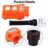 2Way Hoist Crane Pendant Push Button Switch Rainproof COB-61 Orange Hoist Pendant Switch Up-Down Heavy Duty Rain Proof Button