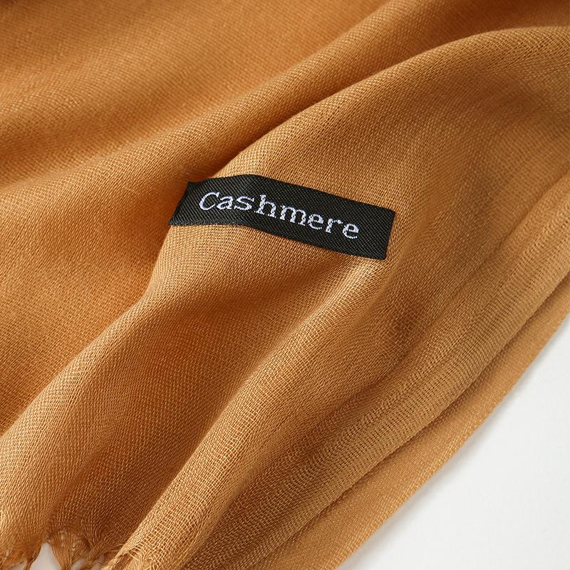 Annual Meeting Cashmere Feel Scarf: Lightweight 100g Solid Color Gift for Men & Women - Autumn/Winter Warm Shawl