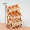 1:12 Scale Miniature Storage Shelf Display Stand Dollhouse Furniture Model Tiny Scene Building Props