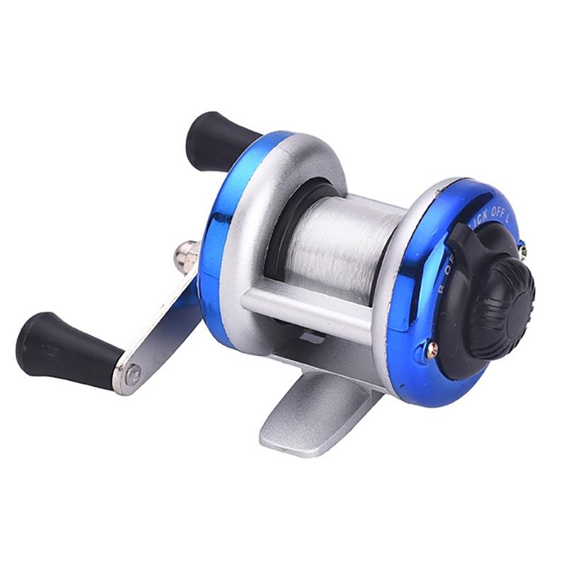 

Мини Пластиковый Барабан Рыболовная Катушка Портативная Зимняя Катушка для Подледной Рыбалки с Леской Уличная Снасть Рыболовные Аксессуары синий