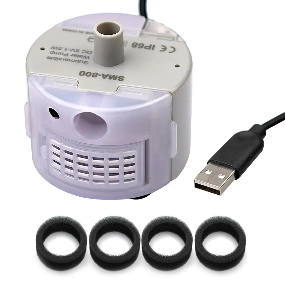 

Cat Water Fountain Pump for Stainless Steel Pet Water Dispenser, Ultra Quiet Pet Fountain Pump, IP68 SMA-800 Submersible Motor