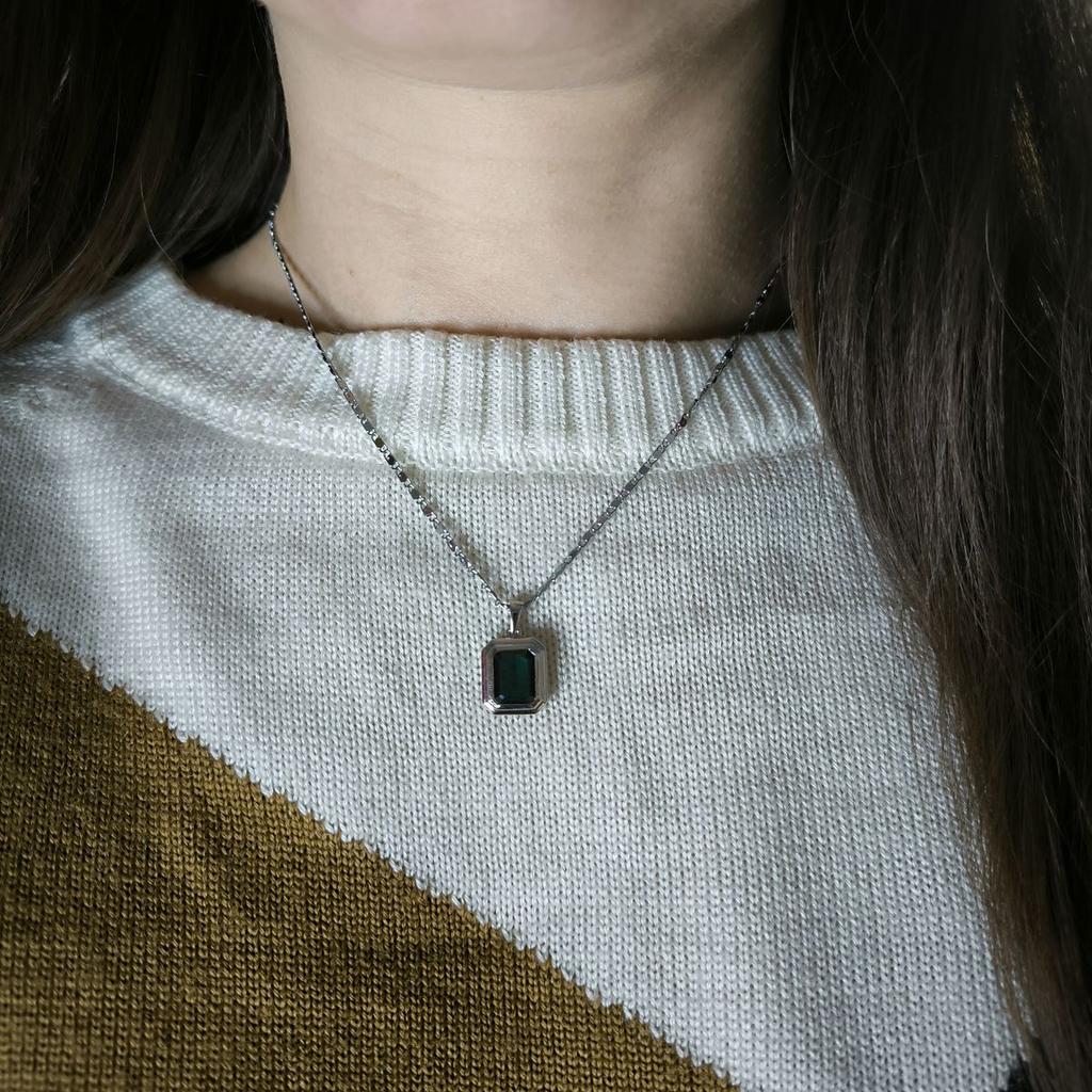 Серебряная подвеска с топазом Лондон Блю 2.675ct (2178248)