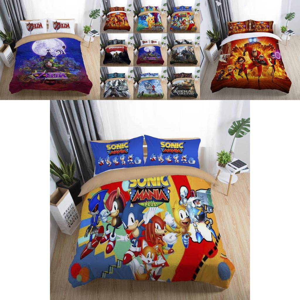 Premium 3d The Legend Of Zelda Duvet Cover Comforter Set For Kids Featuring Classic Design
