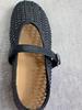 2025 European Genuine Leather Breathable Mary Jane Shoes with Openwork Design