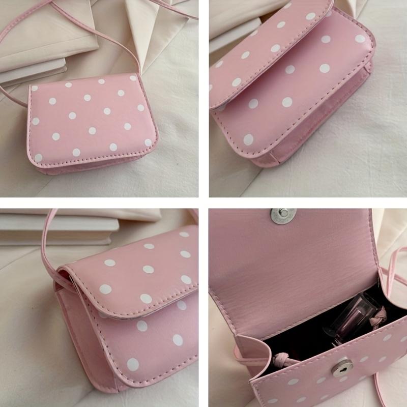 Mini Handbag for Women, Featuring Polka Dot Pattern That Is Versatile And Stylish Handbag, Shoulder Bag, Polka Dot Design