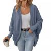 Women Batwing Sleeve Sweater Cardigan Casual Oversized Open Front Knit
