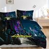 3Pcs Cyberpunk Future Cityscape Bedding Sets For All Sizes New 3D Printed Bed Cover Comforter Duvet Cover Pillowcase Bedroom Decoration